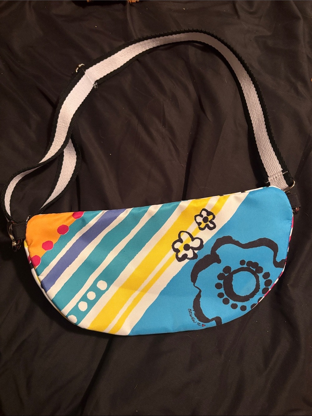 Brighton Multicolor Abstract Print Crossbody - Picture 5 of 10
